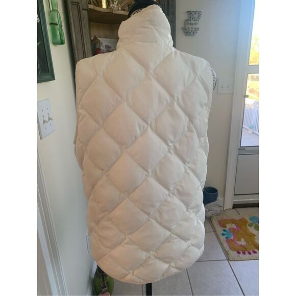 J Crew White Cream Quilted Vest - Picture 6 of 12